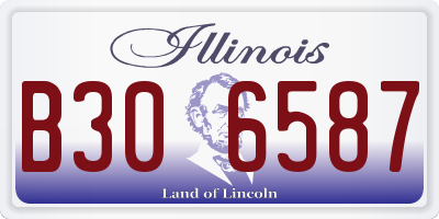 IL license plate B306587