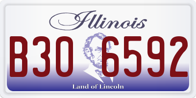 IL license plate B306592