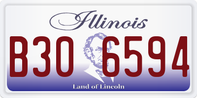 IL license plate B306594