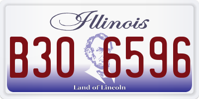 IL license plate B306596
