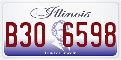 IL license plate B306598