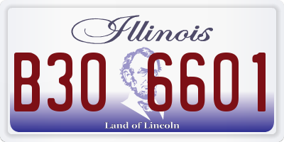 IL license plate B306601