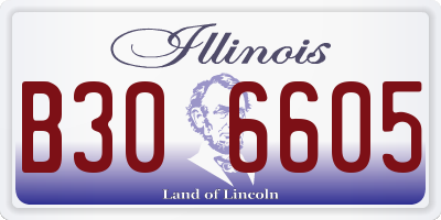 IL license plate B306605