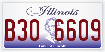 IL license plate B306609