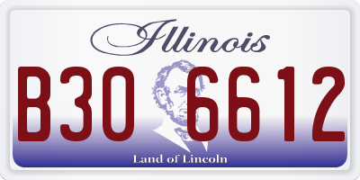 IL license plate B306612