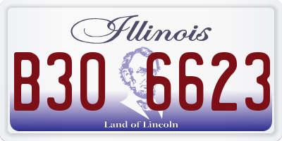 IL license plate B306623