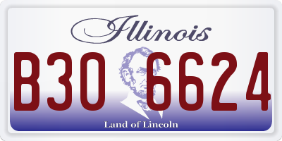 IL license plate B306624