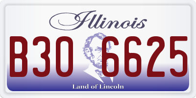 IL license plate B306625