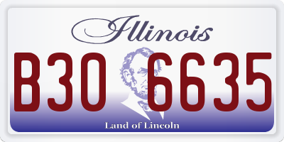IL license plate B306635