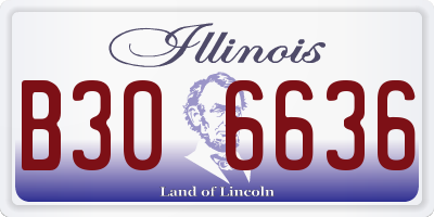 IL license plate B306636