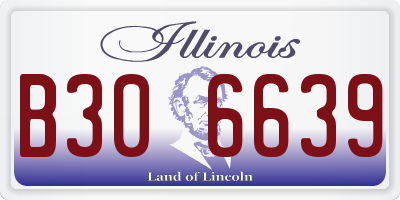IL license plate B306639