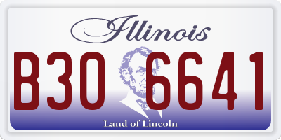 IL license plate B306641