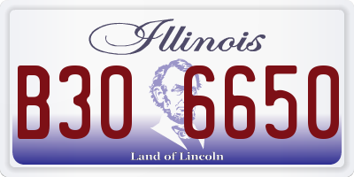 IL license plate B306650