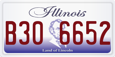 IL license plate B306652