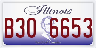 IL license plate B306653
