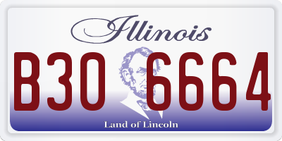 IL license plate B306664