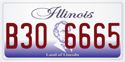 IL license plate B306665