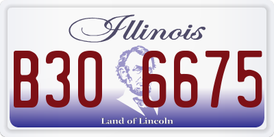 IL license plate B306675