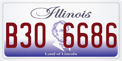 IL license plate B306686