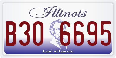 IL license plate B306695