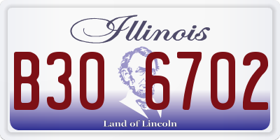 IL license plate B306702