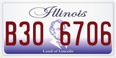 IL license plate B306706