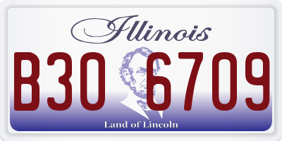 IL license plate B306709