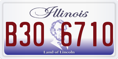 IL license plate B306710
