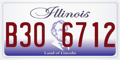 IL license plate B306712