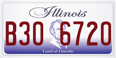 IL license plate B306720