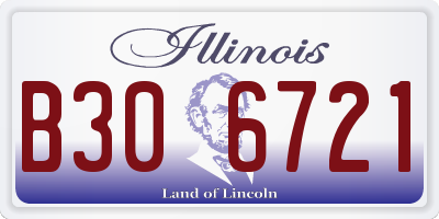 IL license plate B306721