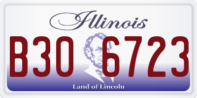 IL license plate B306723