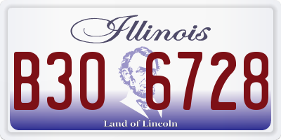 IL license plate B306728