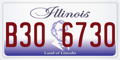 IL license plate B306730