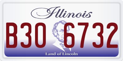 IL license plate B306732