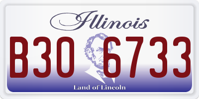 IL license plate B306733