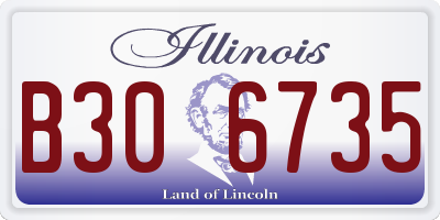IL license plate B306735