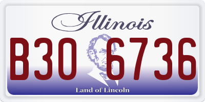 IL license plate B306736