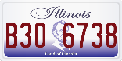 IL license plate B306738