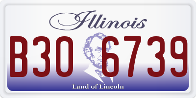 IL license plate B306739