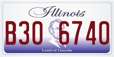 IL license plate B306740