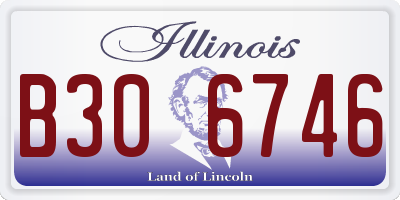 IL license plate B306746