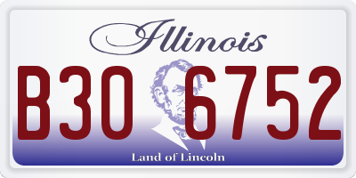 IL license plate B306752