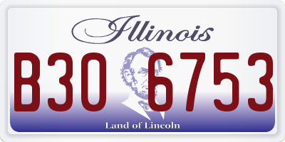 IL license plate B306753