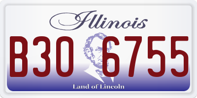 IL license plate B306755