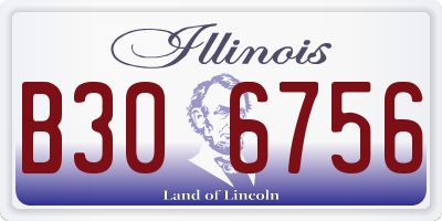 IL license plate B306756
