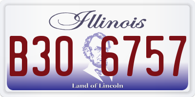 IL license plate B306757