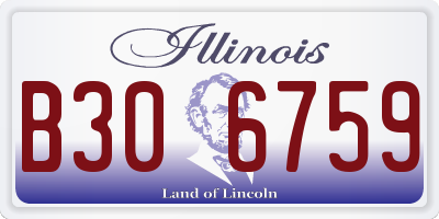 IL license plate B306759