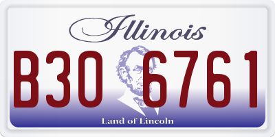 IL license plate B306761