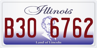 IL license plate B306762